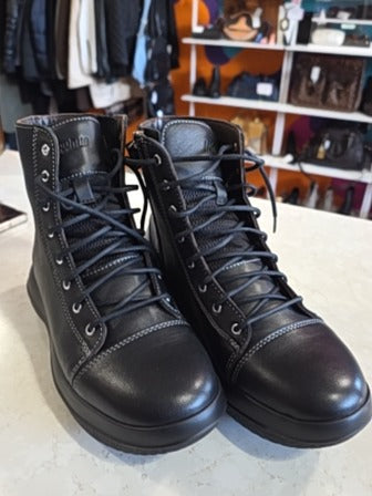 BLACK KYBUN 'AIR CUSHIONED' SWISS BOOTS