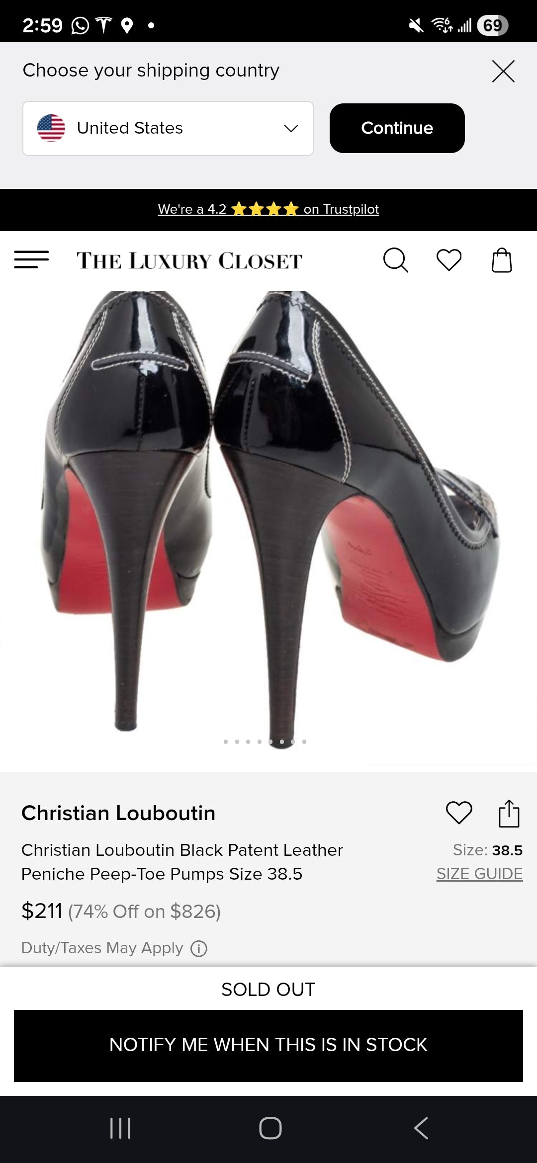 BLACK CHRISTIAN LOUBOUTINPENICHE PEEP-TOE PUMPS
