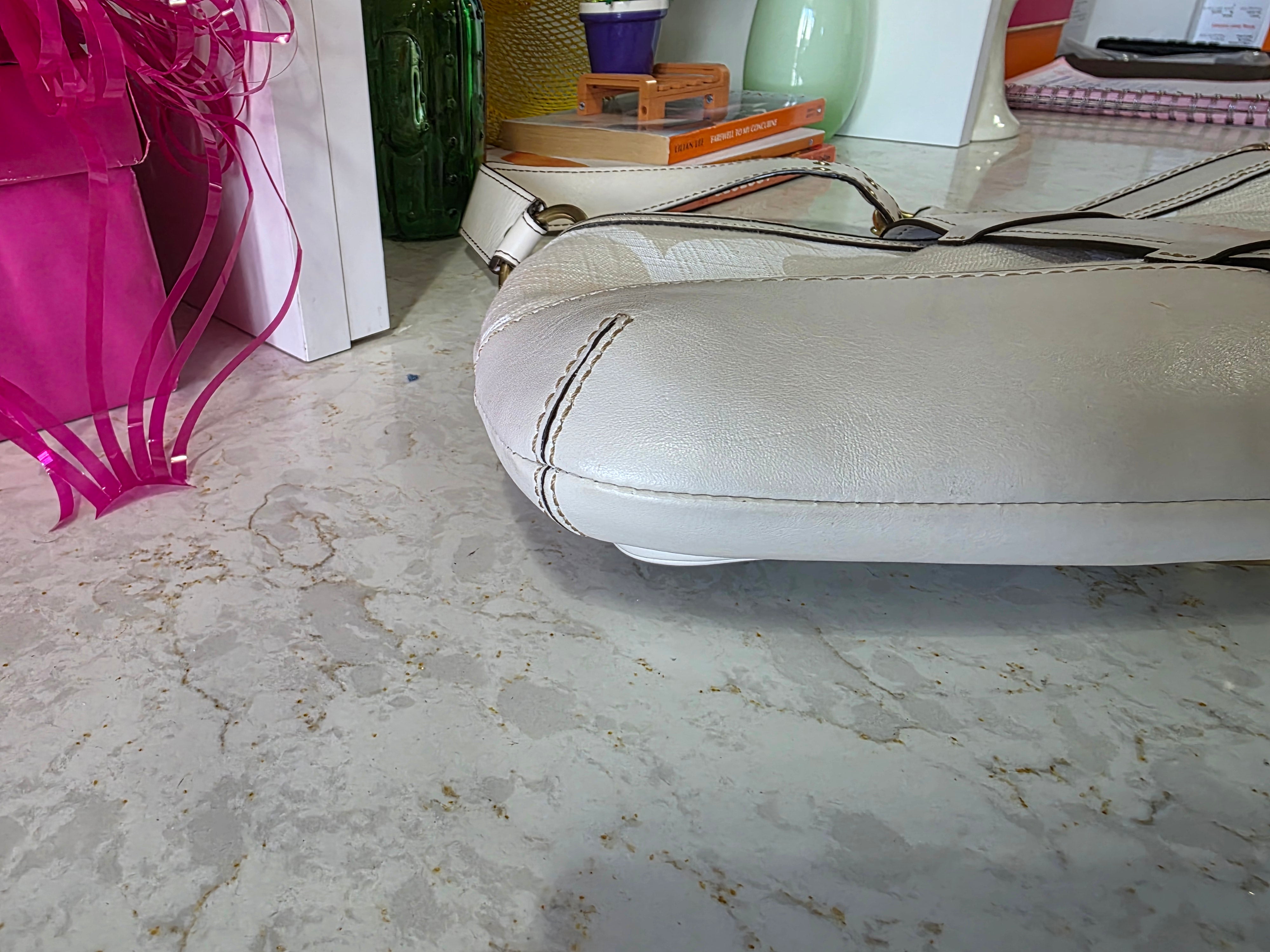 CREAM COACH VINTAGE 2000s legacy shoulder bag, mint