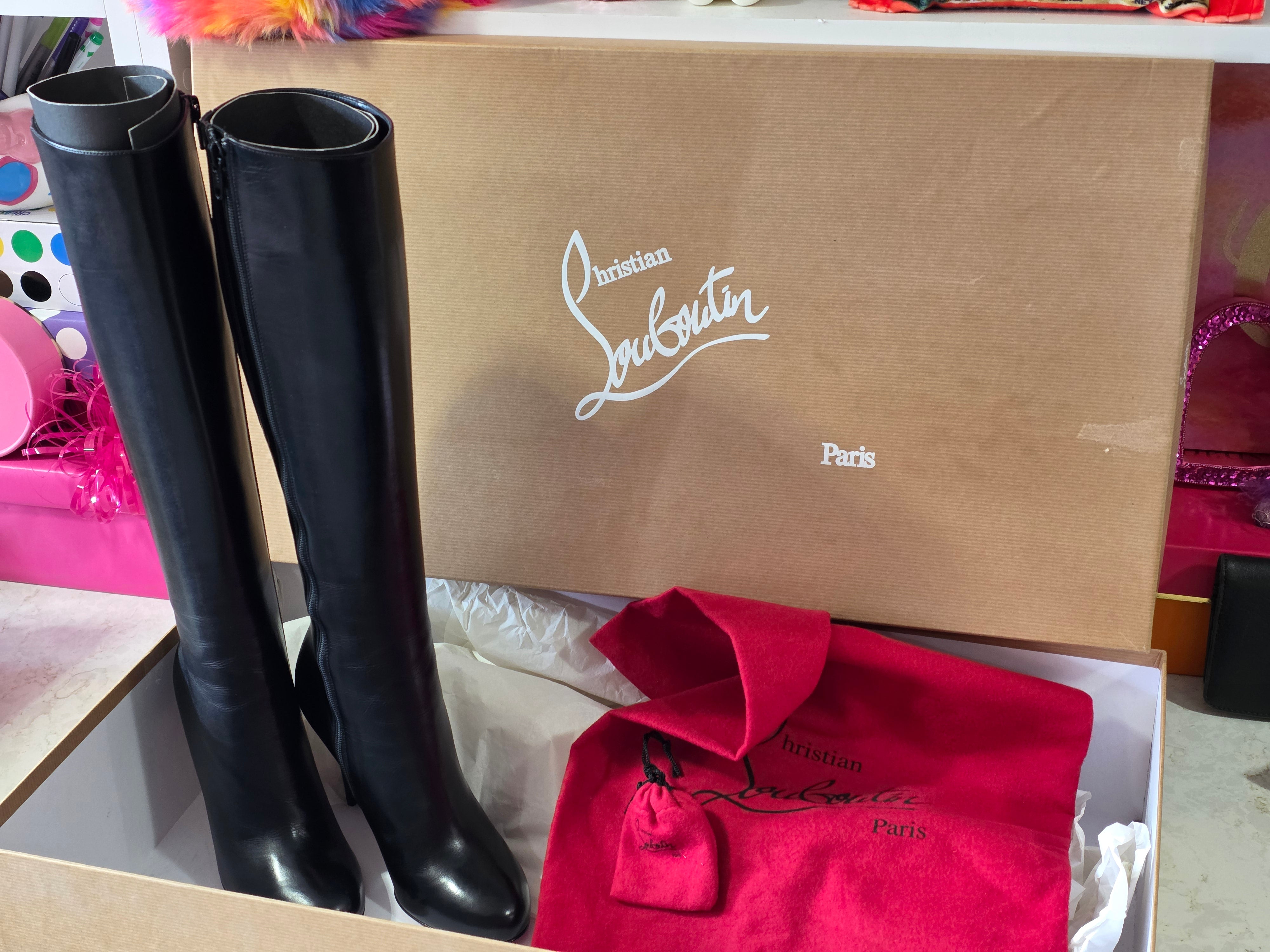 CHRISTIAN LOUBOUTIN FIFI BOTTA KNEE-HIGH boots