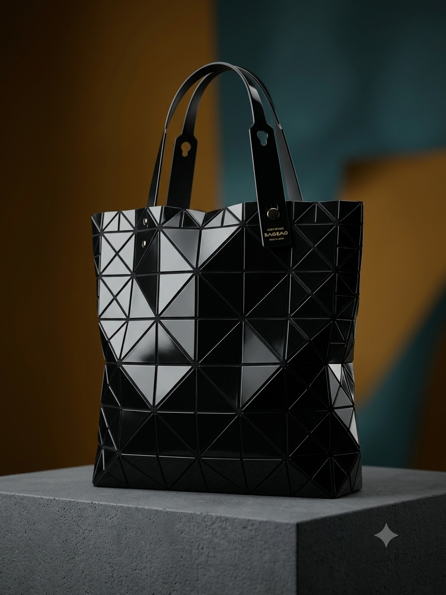 ISSEY MIYAKI GLOSSY  GEOMETRY TOTE