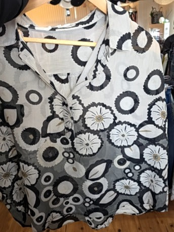 GREY LUISA CERANO SILK BLEND BLOUSE