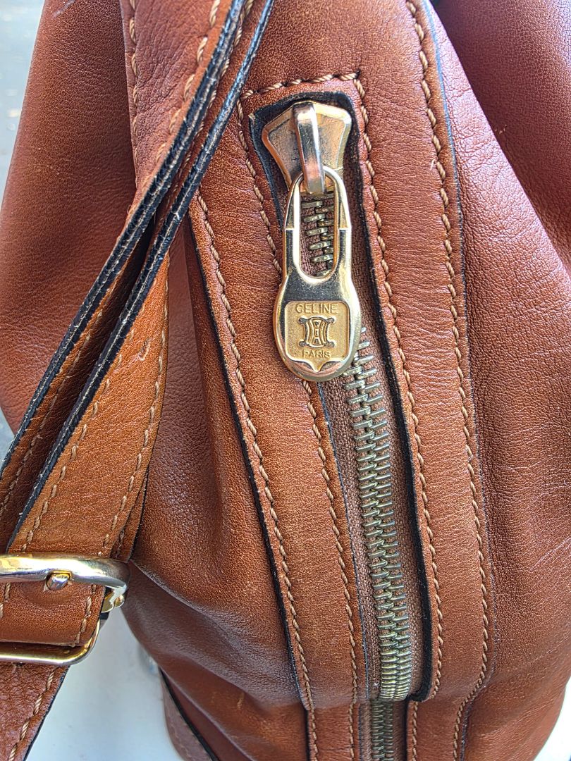 COGNAC VINTAGE  CELINE BAG (1988)