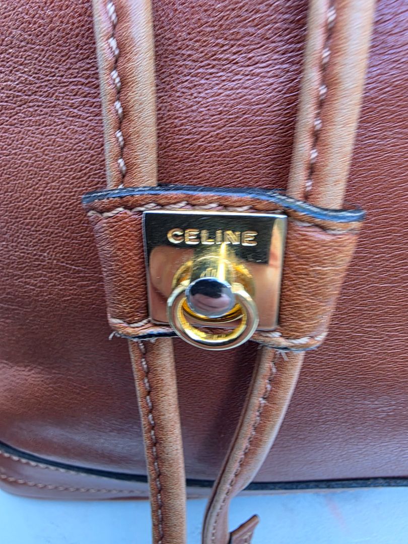COGNAC VINTAGE  CELINE BAG (1988)