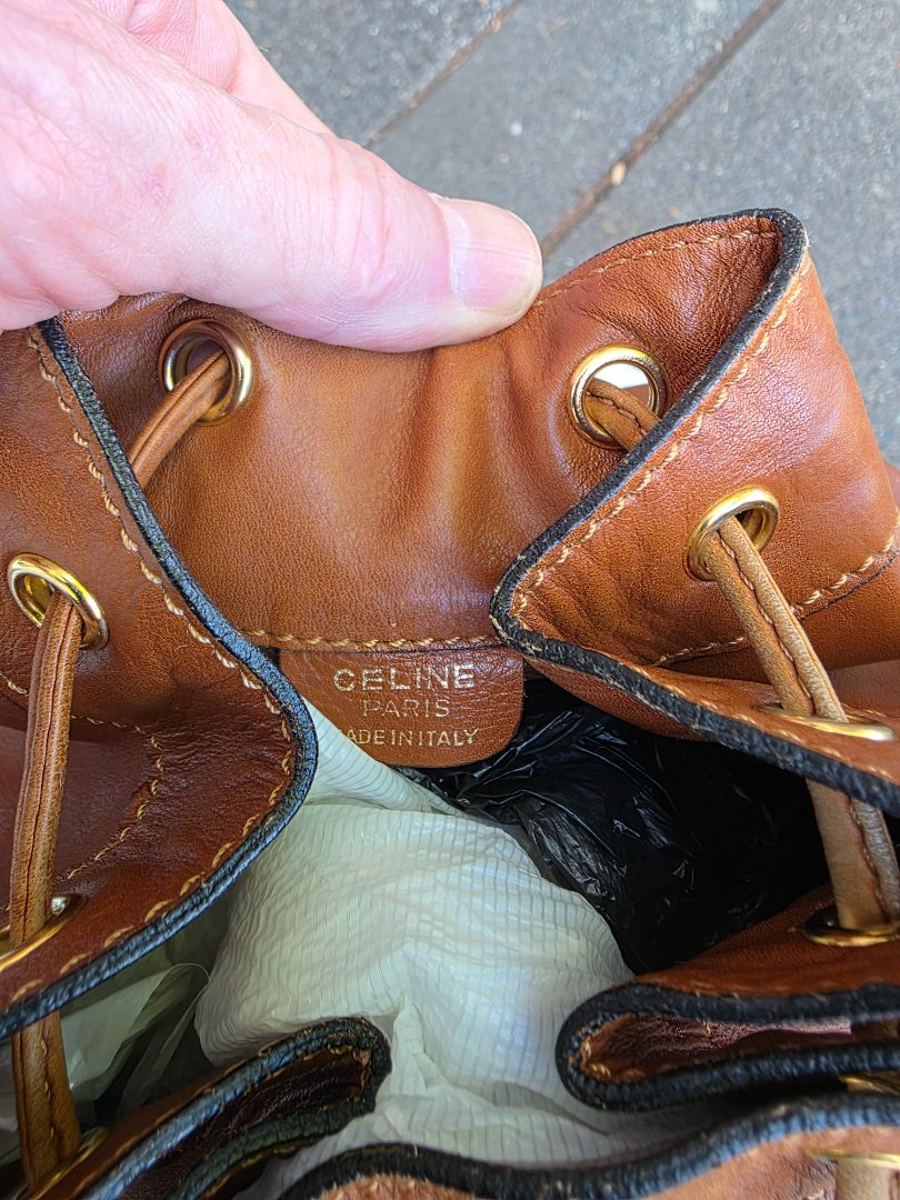 COGNAC VINTAGE  CELINE BAG (1988)
