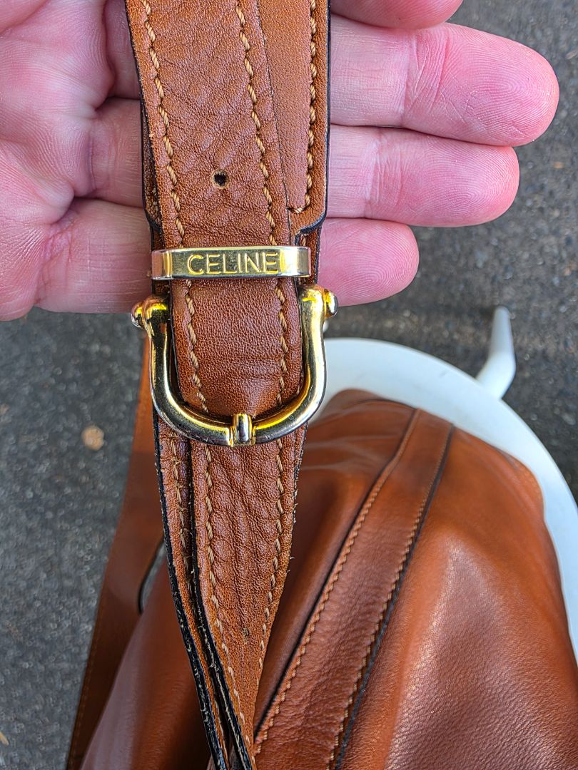COGNAC VINTAGE  CELINE BAG (1988)