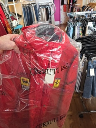 VINTAGE RED CERRUTI 1881 FERRARI TEAM JACKET