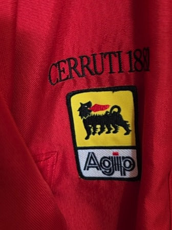 VINTAGE RED CERRUTI 1881 FERRARI TEAM JACKET