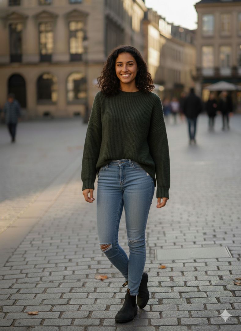BLUE BLUNDSTONE SUEDE BOOTS