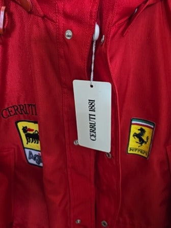 VINTAGE RED CERRUTI 1881 FERRARI TEAM JACKET