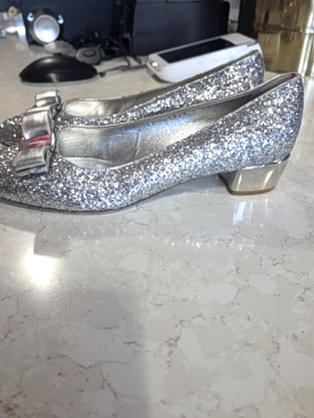 SILVER SALVATORE FERAGAMO women's shoes, 7.5