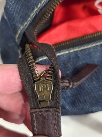 Y2K MIU MIU DENIM BARREL BAG