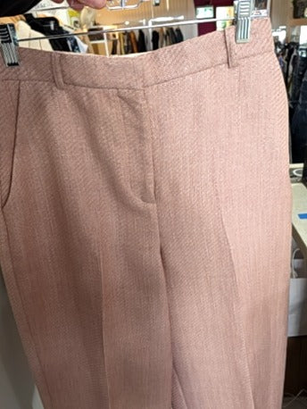 DUSTY ROSE BASKET WEAVE VILSHENKO DRESS PANTS