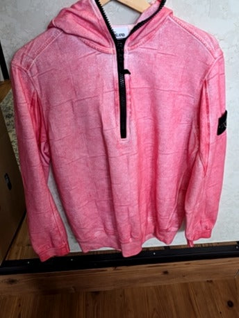 PINK STONE ISLAND HOODIE (comes with patch)