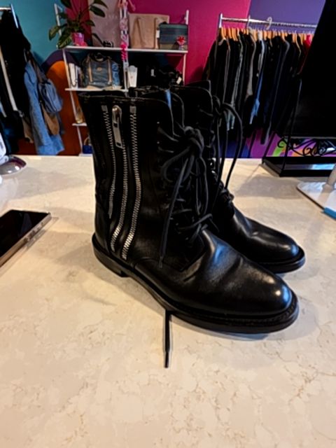 SAINT LAURENT COMBAT BOOTS