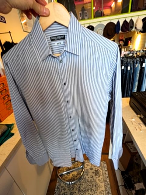 BLUE STRIPED DOLCE & GABBANA SHIRT