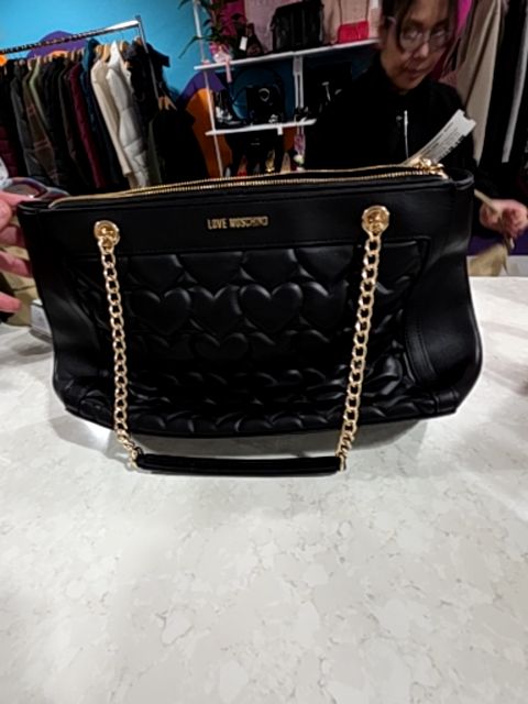 BLACK 'LOVE MOSCHINO' BAG