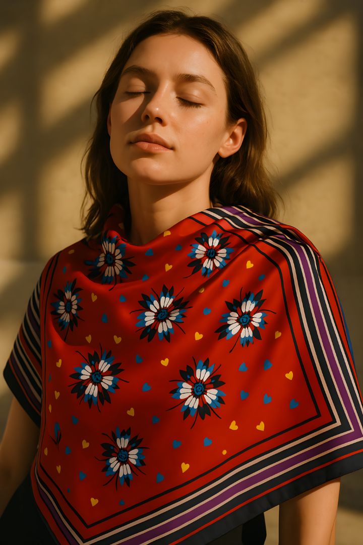 Givenchy 'INSPIRED' 100% silk scarf