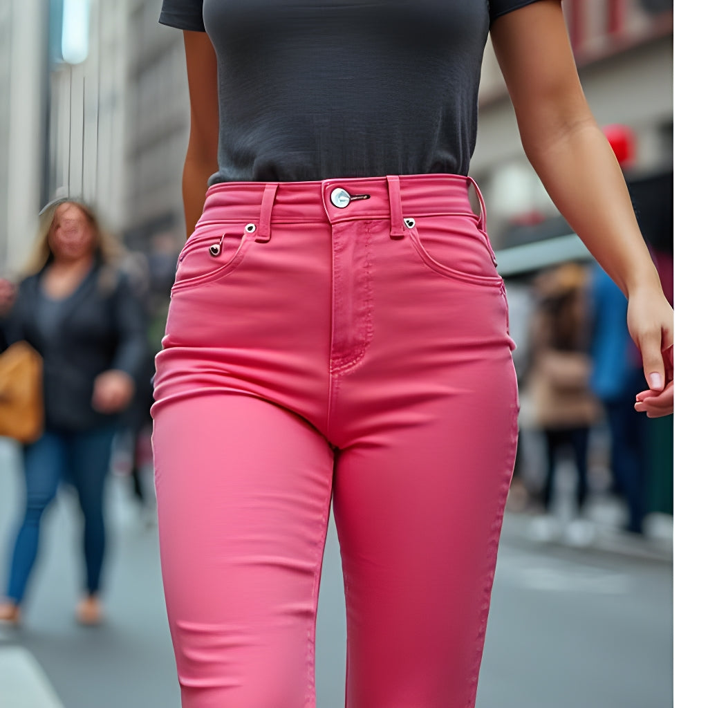 Esacada Sport slim cut watermerlon jeans