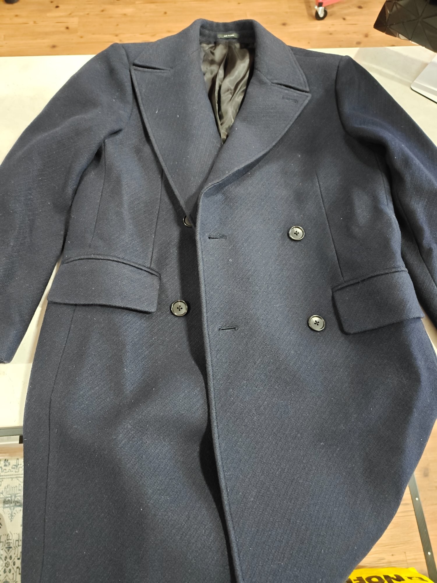 Navy CLUB MONACO Dress Coat
