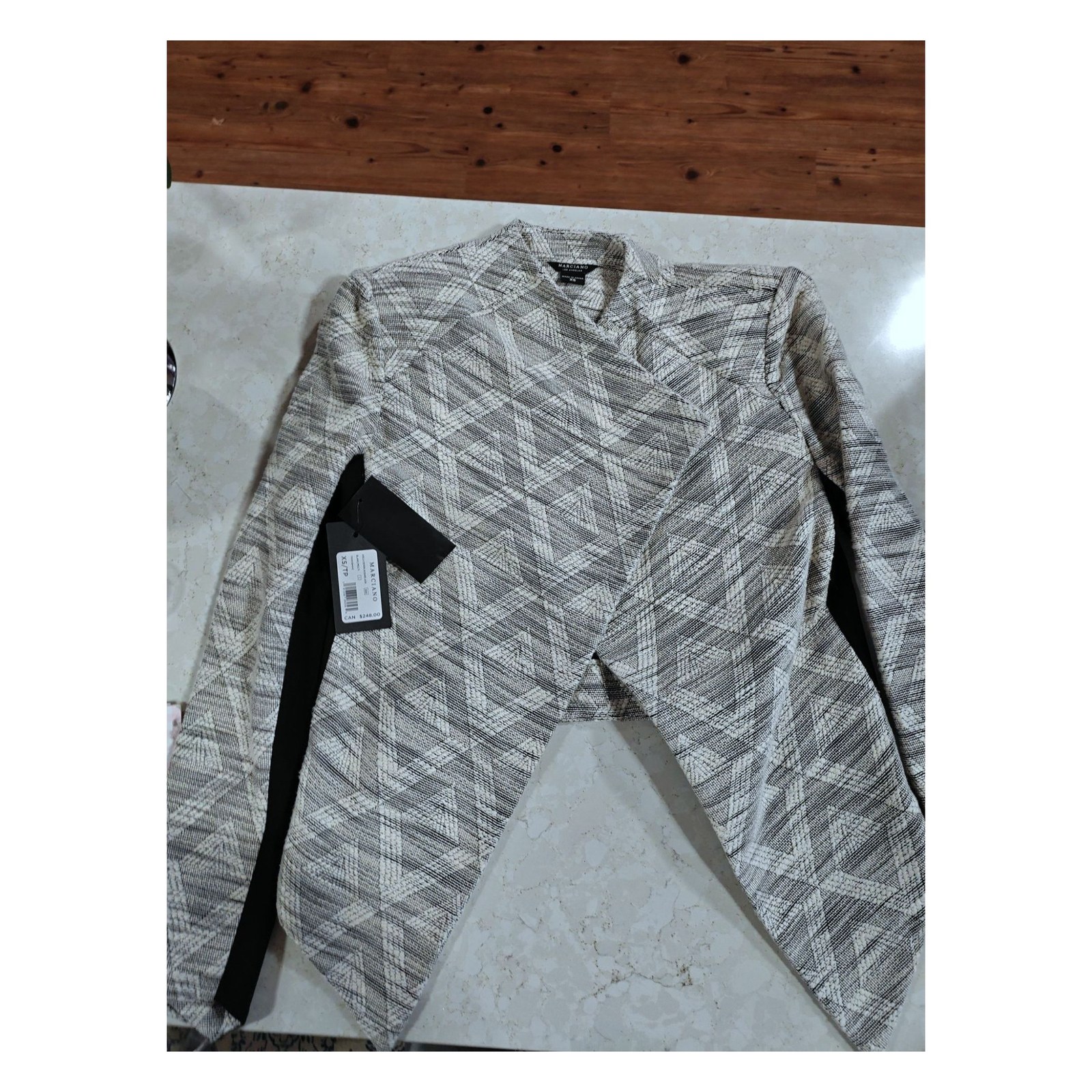 Black/White MARCIANO Asymmetrical Jacket