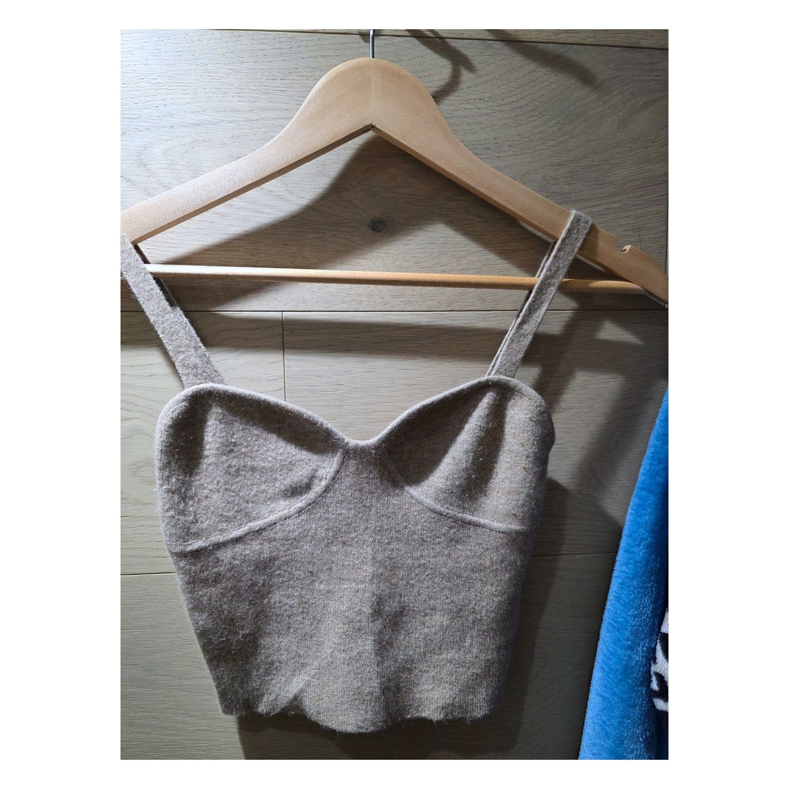 WILFRED KNIT BUSTIER CROP TOP