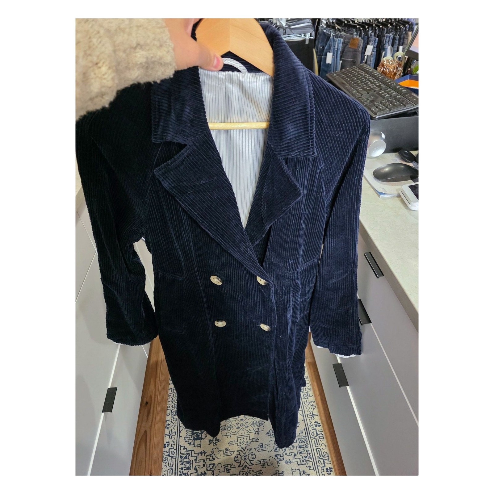 Btq Corduroy Trench Coat