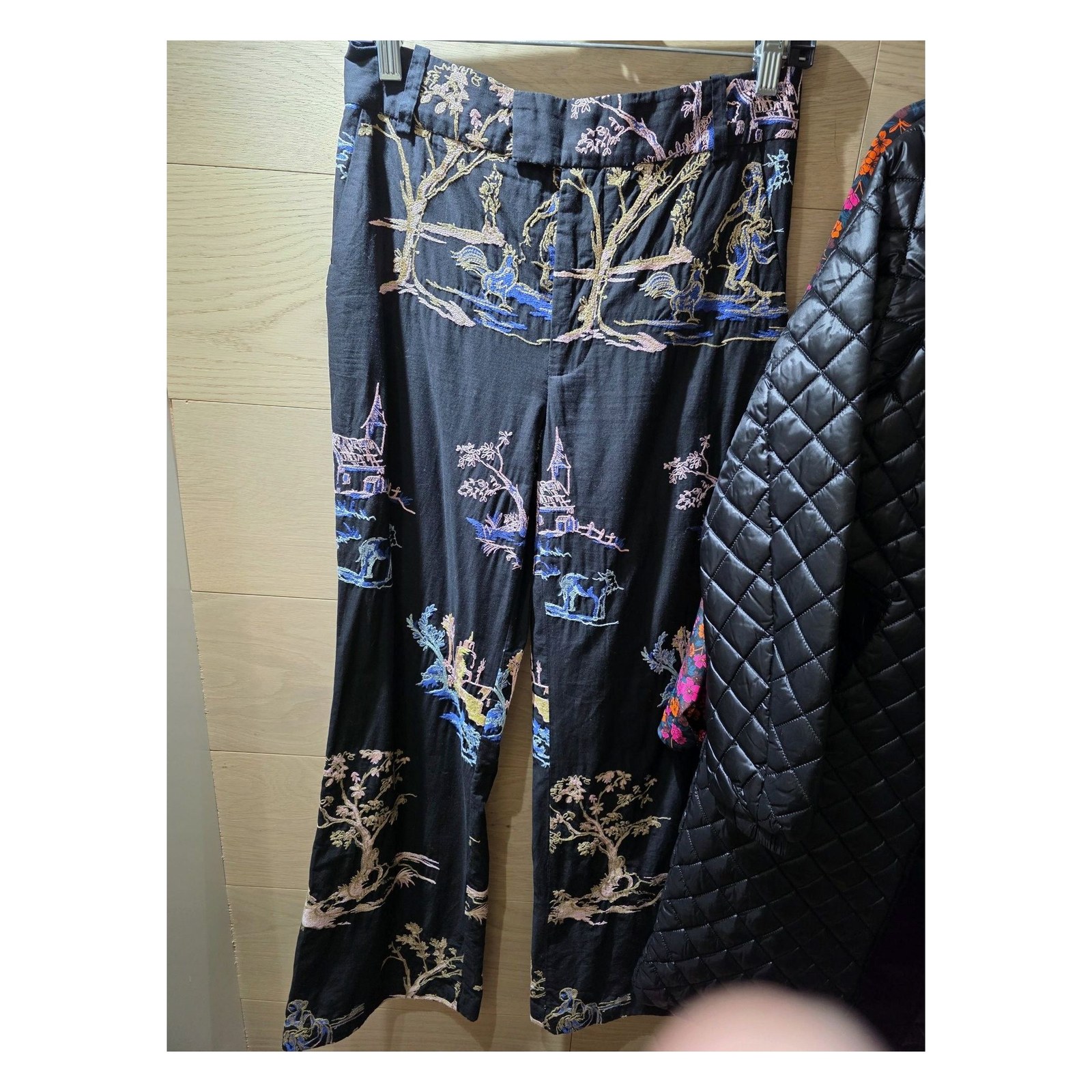 ZARA EMBROIDERED PANTS