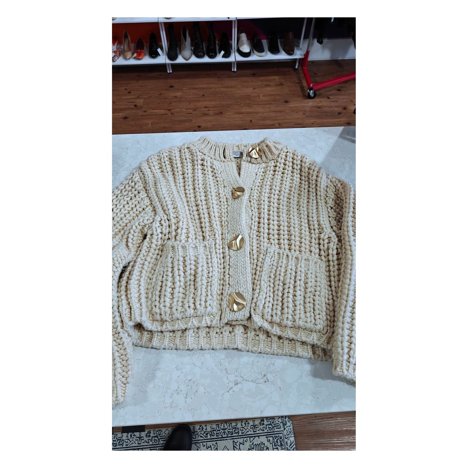 *AS IS* Cream ZARA Knitted Cardigan