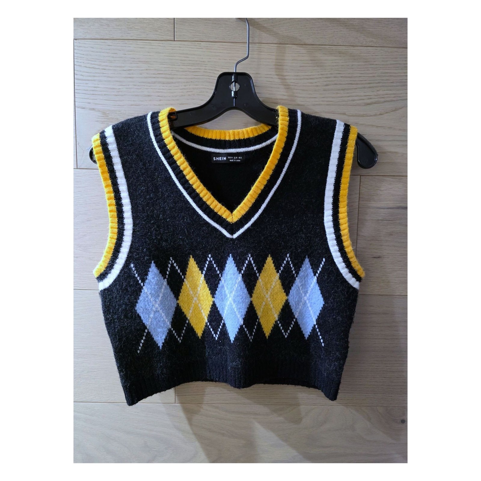 SHEIN ARGYLE SWEATER VEST