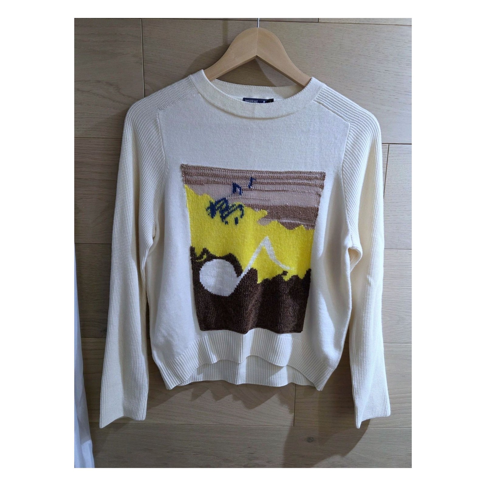 BROADCAST GRAPHIC KNIT SWEATER