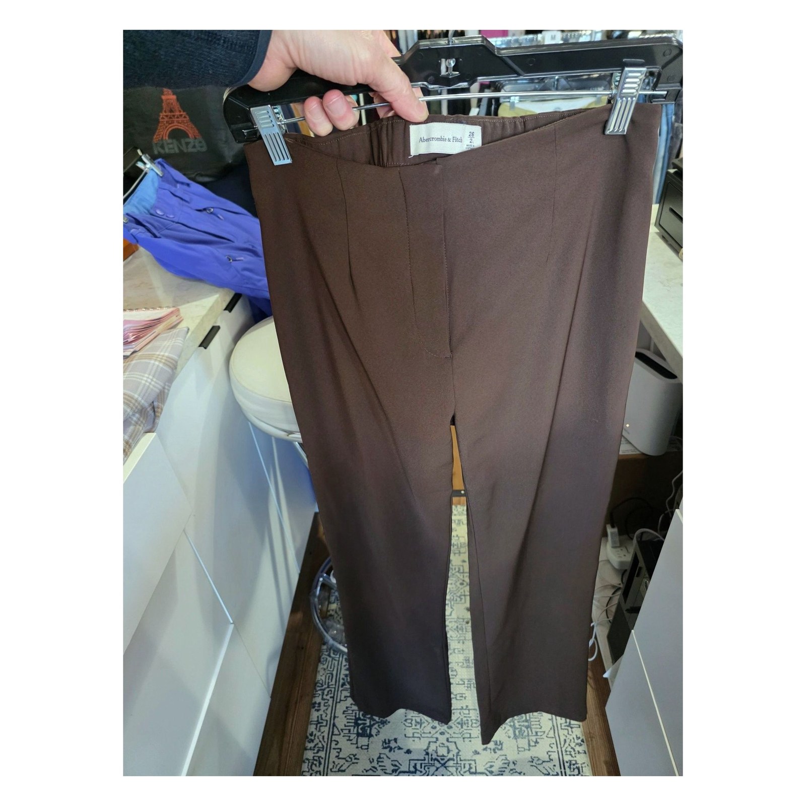 ABERCROMBIE & FITCH BROWN TAILORED PANTS