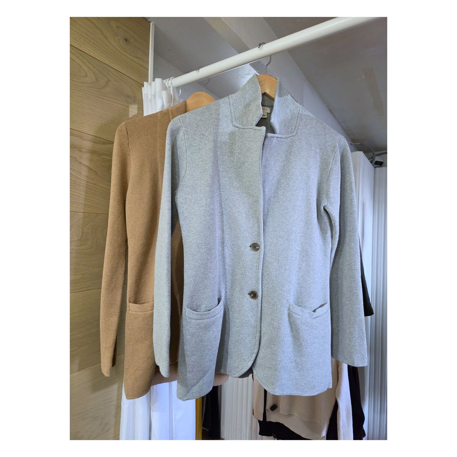 J.CREW COTTON KNIT BLAZER SWEATER