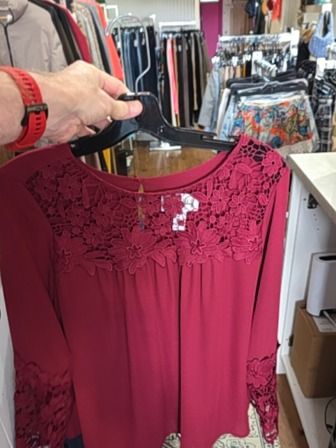 RASPBERRY JOSEPH RIBKOFF TUNIC