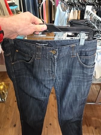 DOLCE & GABBANA BOOT CUT LOW RISE JEANS