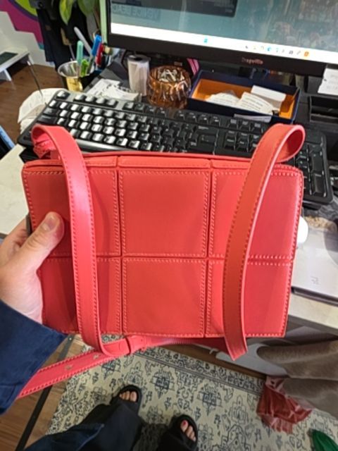CHARLES & KEITH CORAL PURSE BNWT