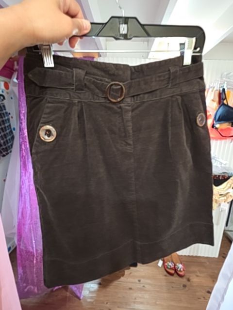 River Woods Corduroy Skirt, brown