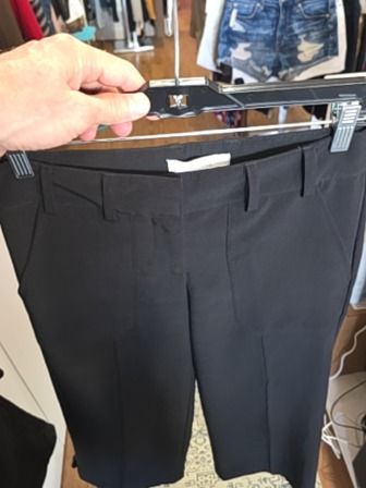 BLACK 89TH & MADISON WIDE LEG PLEATED SLACKS