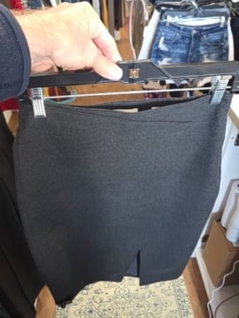 GREY BABATON PENCIL SKIRT