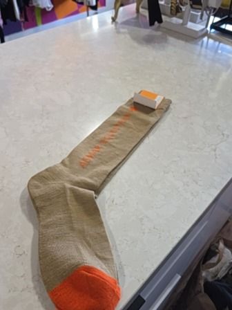 BEIGE ASMAR WOOL ACRYLIC BLEND SOCKS