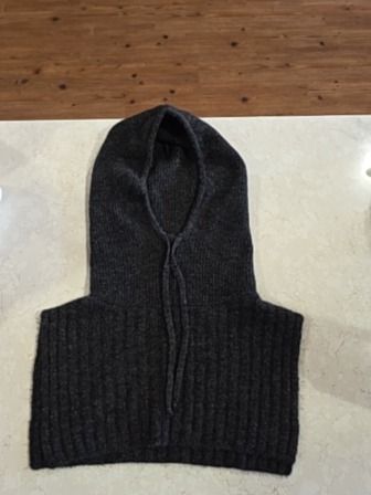 GREY GIRLS OF DUST KNIT BALACLAVA/HOOD