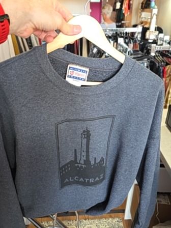 GREY HANES ALCATRAZ SWEATSHIRT