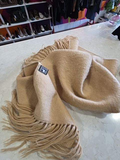 DIANA PERU ALPACA SCARF, CAMEL