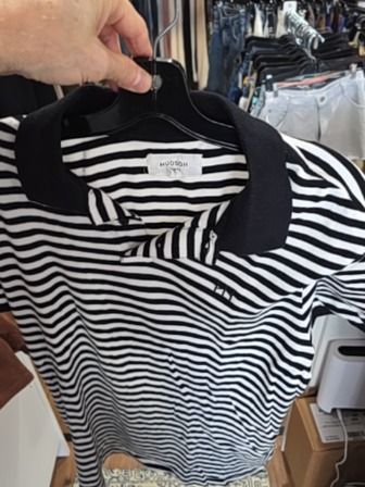 BLACK WHITE HUDSON NORTH POLO SHIRT