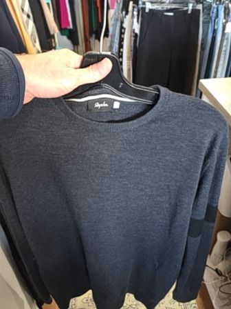 DARK BLUE 100% WOOL RAPHA SWEATER