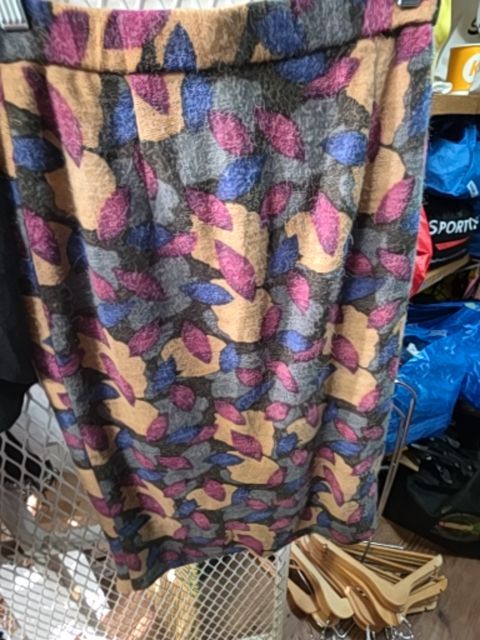 Btq straight skirt, graphic print