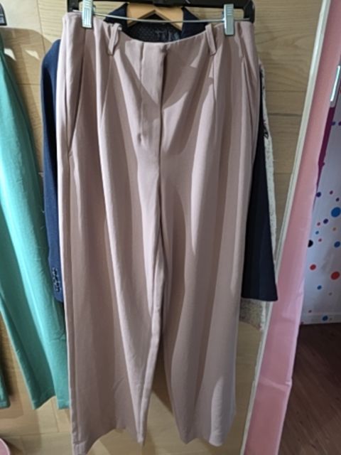 BABATON straight slacks, dusty rose