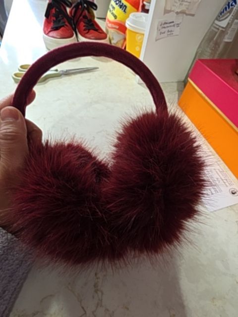 Burgundy Ear muffs