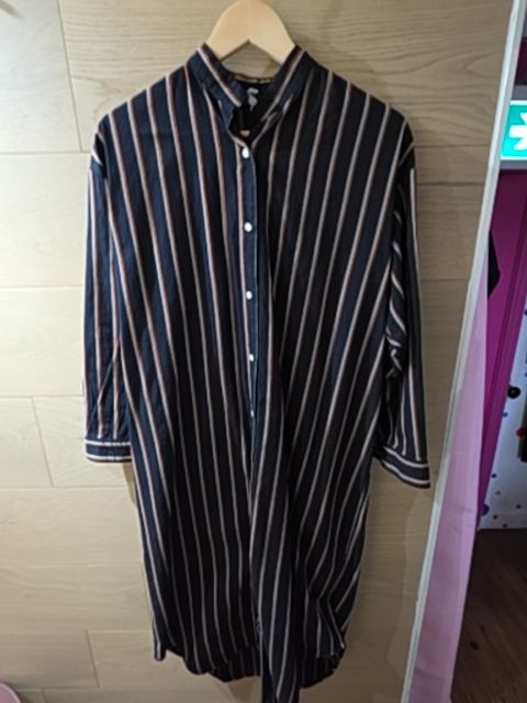 Priory Dress striped long sleeve