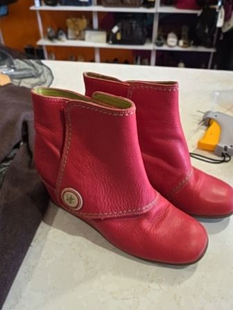 RED Fly London women's ANKLE BOOTS